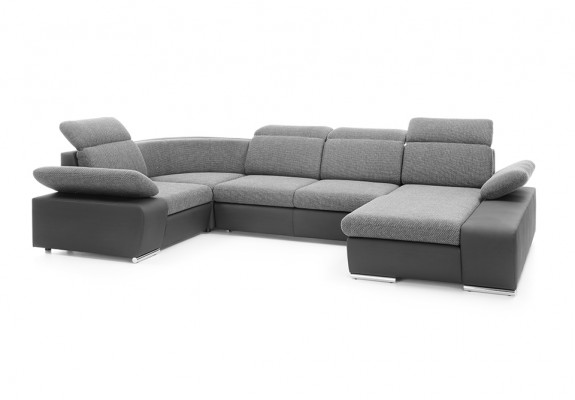 Corner sofa U-shape sofa living landscape suite upholstery bed function design