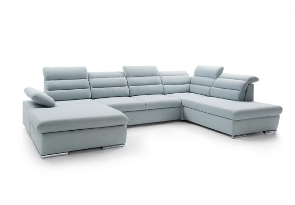 Corner sofa U-shape sofa set with sleeping function living area sofa couch upholstery
