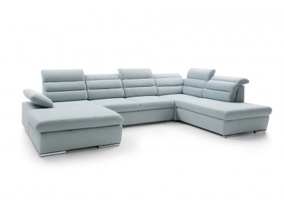 Corner sofa U-shape sofa set with sleeping function living area sofa couch upholstery