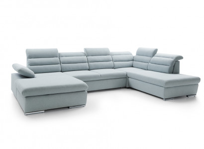 Corner sofa U-shape sofa set with sleeping function living area sofa couch upholstery