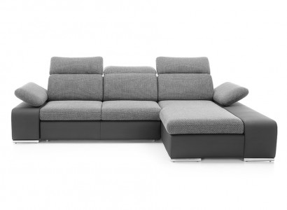 Design corner sofa couch leather multifunctional living area fabric upholstery