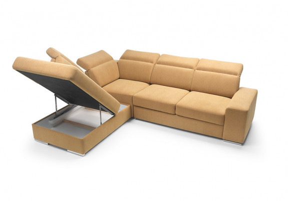 Corner sofa L-shape AVANT corner couch with sleeping function couch corner sofa living area