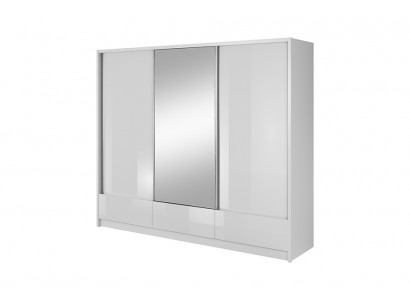 Large Bedroom Floating Door Wardrobe 250cm Clothes Wardrobes