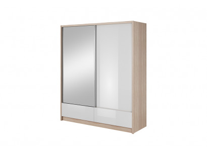Wardrobe Storage 180cm Shelf Cabinet Archive Sliding Doors Office