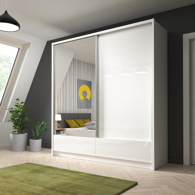 Wardrobe Storage 200cm Shelf Cabinet Archive Sliding Doors Sliding Doors Office