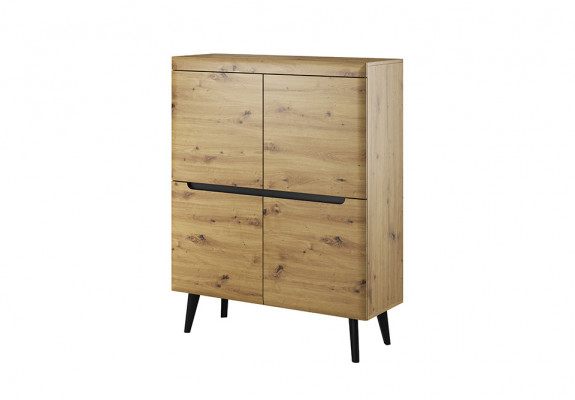 Modern wooden sideboard cabinet chest of drawers living room cabinet 107cm