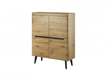 Modern wooden sideboard cabinet chest of drawers living room cabinet 107cm