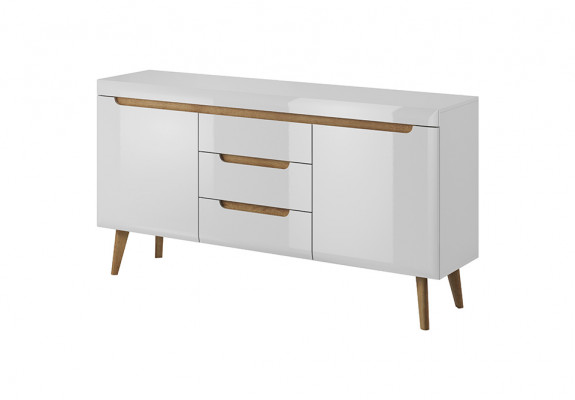Modern wooden sideboard chest of drawers living room cabinet 160cm