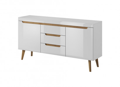Modern wooden sideboard chest of drawers living room cabinet 160cm