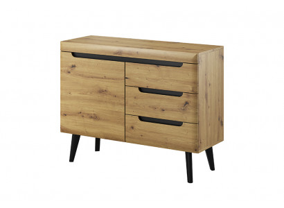 Modern Wooden Dresser 107cm Sideboard XXL Low Boards Living Room Cabinet Dressers