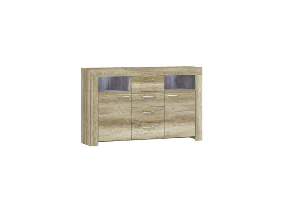 Sideboard SK155 Sideboards Cabinet 2 Doors MDF Wood Cabinet 4 Drawers