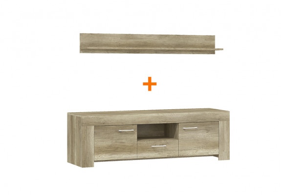 Shelf + TV Cabinet Sideboard TV SRTV155+P155 TV Wall