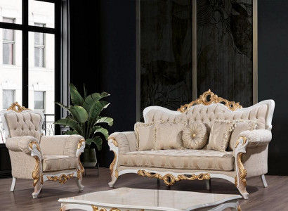 Sofa set 3+1 seater set design sofas upholstered couches leather relax classic