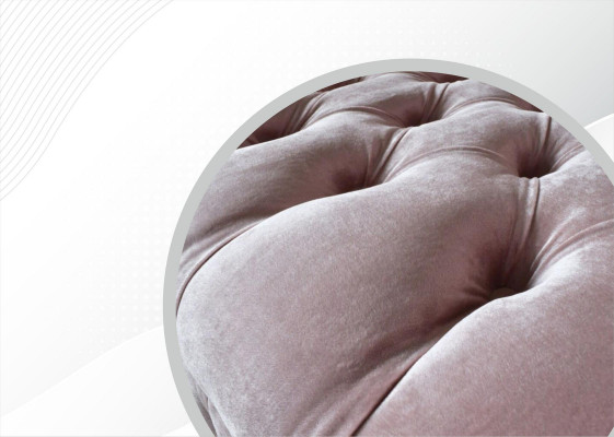 Chesterfield 3-Seater Light Pink Creative Furniture New Living Room Modern Design Sofa