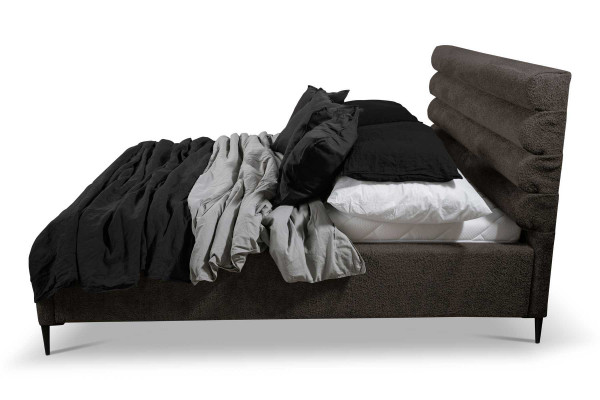 Textile bed gray design luxury double bedroom beds double bed.
