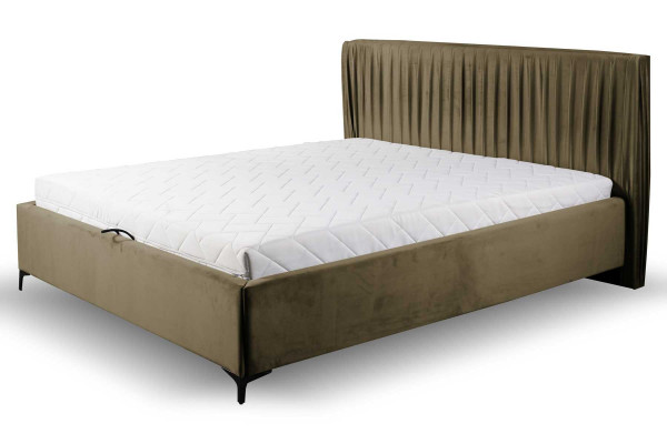 Modern bed design beds wood textile bedroom bed frame