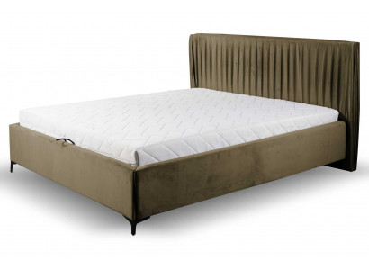 Modern bed design beds wood textile bedroom bed frame