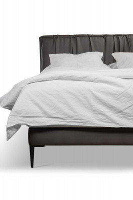 Gray double bed upholstery beds bed drawer design elegant fabric bed