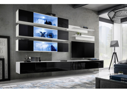 Luxury New Wall Unit Designer Modern Living Room Set Cabinet Sideboard