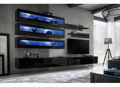 Wall unit design wall shelf TV stand wall cabinet living room wood furniture new