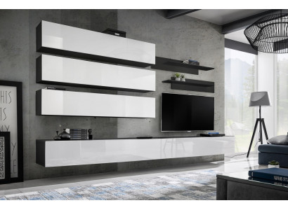 Living room furniture luxury wall unit designer suite set TV stand wall cabinet