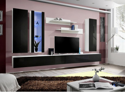 Living room set 7-piece luxury wall unit modern designer wall cabinet new TV stand