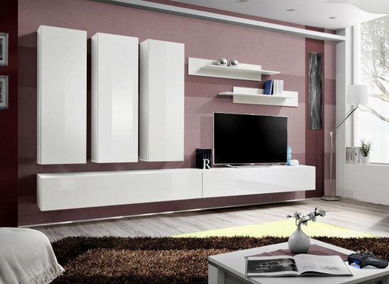 Complete wall unit wooden furniture designer living room furniture luxury wall cabinet