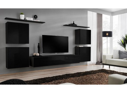 Living room wall shelf furniture wall unit luxury complete set wall cabinet