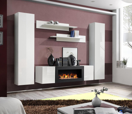 Modern wall unit, designer furnishing wall shelves, hanging display cabinet, sideboard new