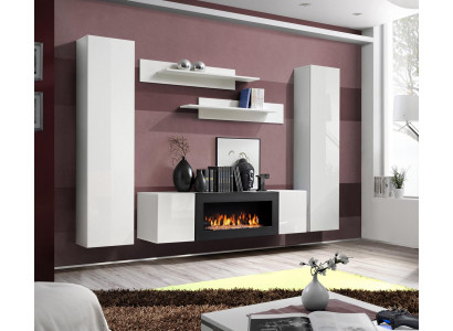 Modern wall unit, designer furnishing wall shelves, hanging display cabinet, sideboard new