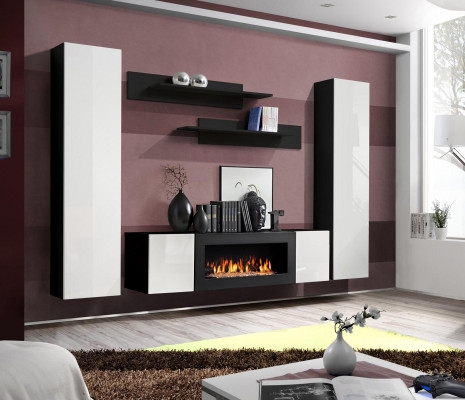 Living room furniture complete wall unit sideboard wall shelves luxury furnishings
