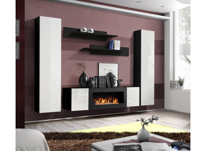 Living room furniture complete wall unit sideboard wall shelves luxury furnishings