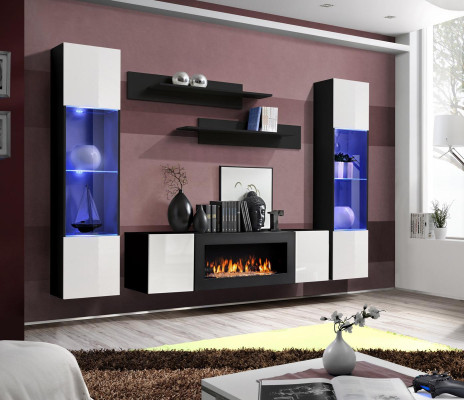 Luxury Living Room Wall Modern Designer Hanging Display Cabinet Sideboard Furnishings