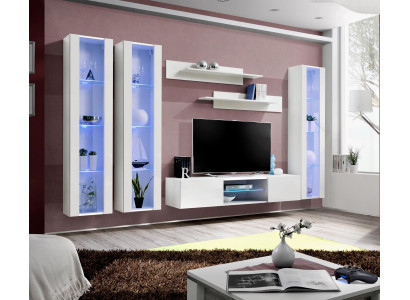 Living room wall unit style modern TV stand sideboard white designer furniture
