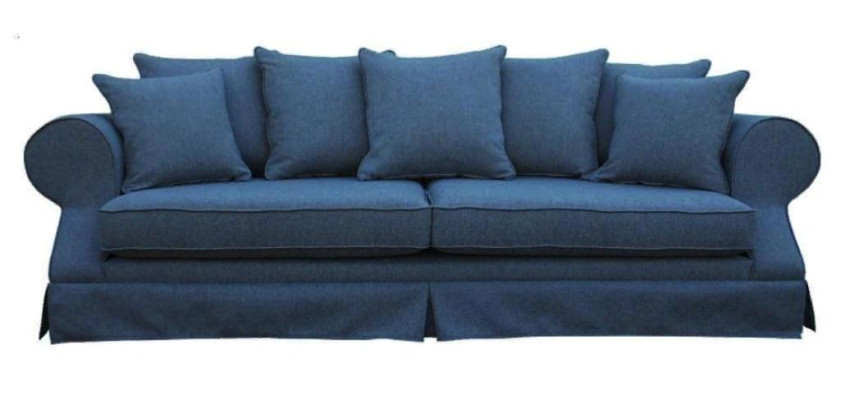 Gray three-seater sofa fabric living room design couches upholstered sofas new creative