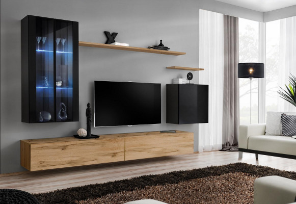 Wall unit hanging display cabinet wall cupboard designer TV stand furniture shelves modern