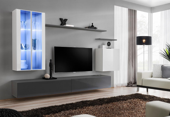 Grey furniture, living room furniture, designer wooden furniture, luxury style cabinet, wall cabinet