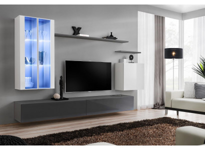 Grey furniture, living room furniture, designer wooden furniture, luxury style cabinet, wall cabinet
