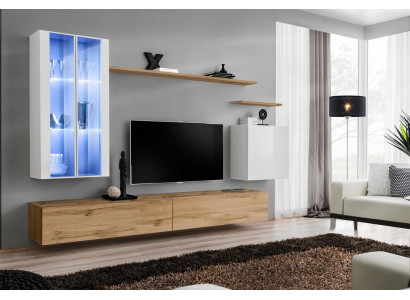 Wooden furniture TV stand wall cabinet living room furniture complete set style designer