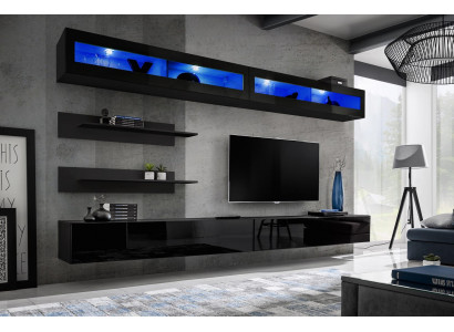 Living room 2x wall cabinet set wall unit wooden furniture TV stand new