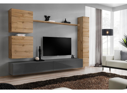 Designer furniture, Braun 3x wall cabinet wooden furniture luxury set TV stand
