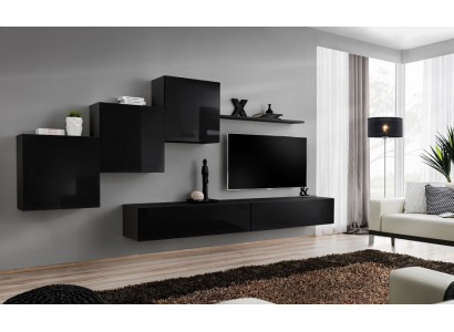 Living Room Set Wall Unit Wall Cabinets TV Stand Wall Shelf Sideboard Complete