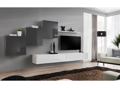 Luxury Living Room Wall Unit TV Stand Furniture Modern Wall Shelf Design