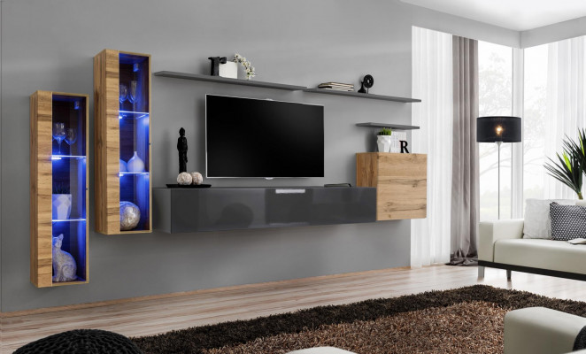 Luxury Design Furniture Set Wall Unit Sideboard TV Stand Furniture Wall Shelf