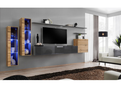 Luxury Design Furniture Set Wall Unit Sideboard TV Stand Furniture Wall Shelf