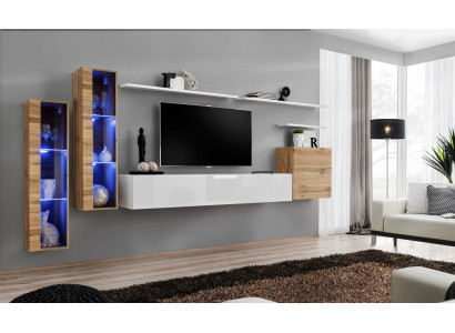 Luxury TV stand living room furnishing RTV lowboard designer modern wall unit