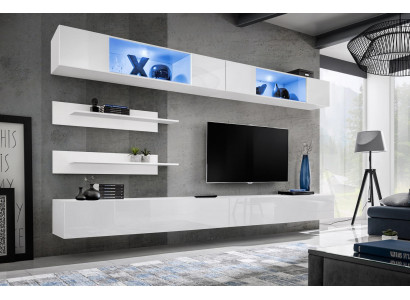Complete living room wall modern wood furniture design living room furnishings shelves
