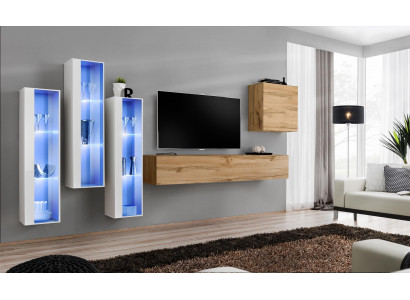 Living room furniture designer wall unit TV stand high-gloss sideboard wall cabinet