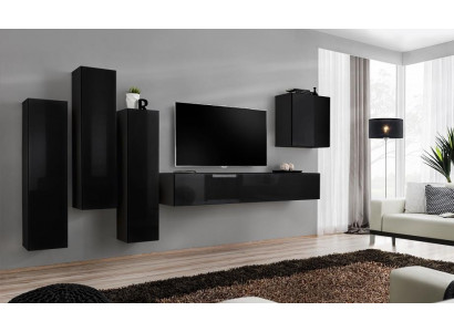 Living room wall unit set 5-piece TV stand living room wall cabinet suite group new