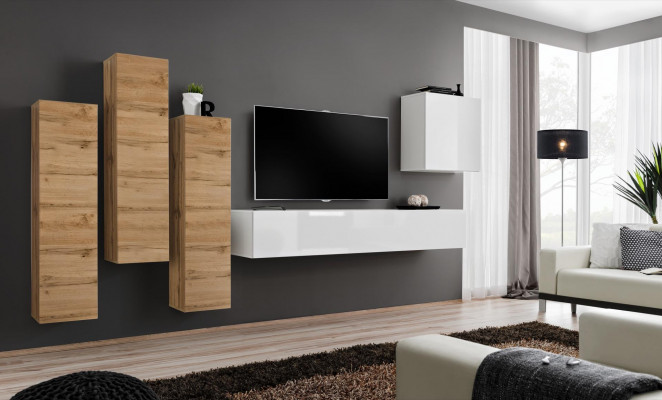 Living room wall unit cabinet sideboard furniture TV stand modern